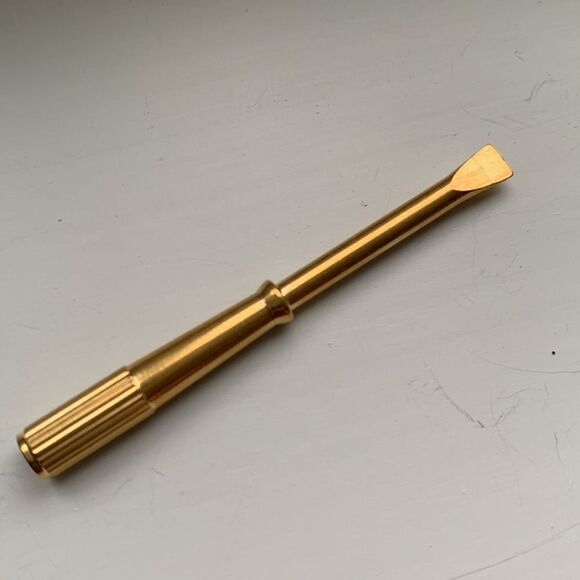 Iconic Gold Tone Screw Bracelet, Screwdriver & Crystals, Luxury Unisex Bangle - Picture 11 of 12